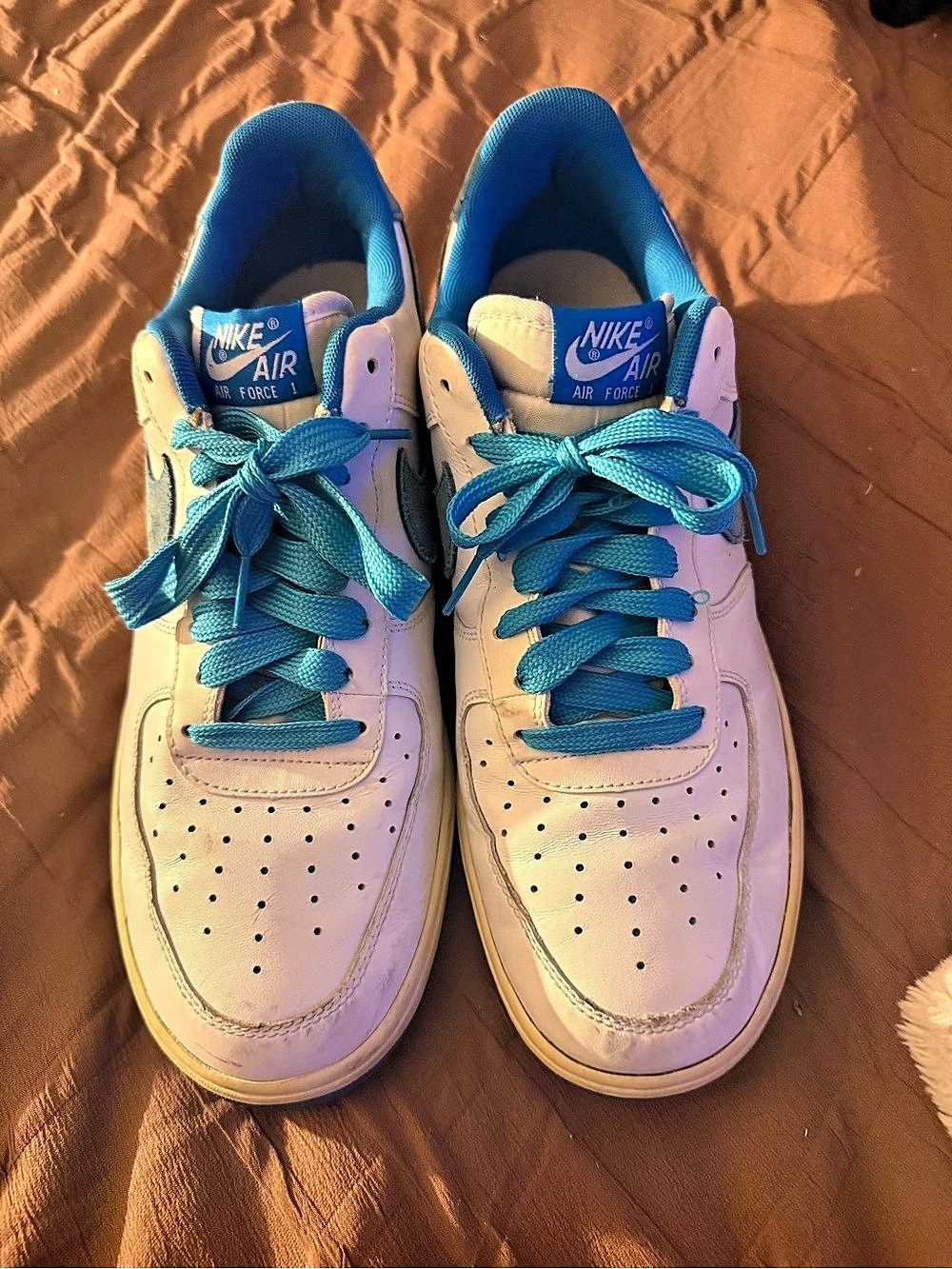 Nike Air Force 1 Low Sneakers White & Blue US 10.5